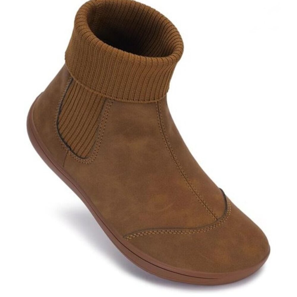 WHITIN Women's Wide Barefoot Chelsea Boots, a minimalist footwear - Size 39